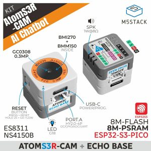 AtomS3R-CAM AI Chatbot Kit (8MB PSRAM)