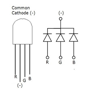 Rg Led Cathode 5mm Diffused RGB LED – Common cathode – Amicus Engineering