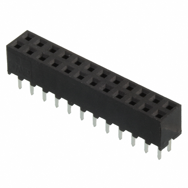 2 mm AMPMODU, 24 Position Receptacle Connector 0.079" (2.00mm) Through Hole Gold 