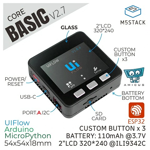 ESP32 Basic Core loT Development Kit V2.7
